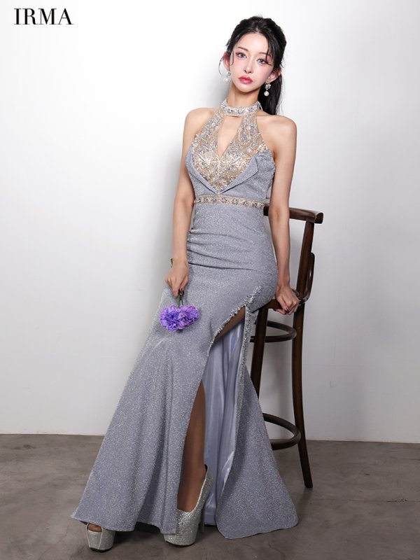 アイリスグレー　モデル：まおちゃる　身長：158cm　着用サイズ：Mサイズ