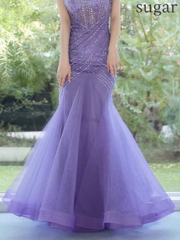 モーヴパープル　モデル：ゆめ　身長：160cm　着用サイズ：Sサイズ