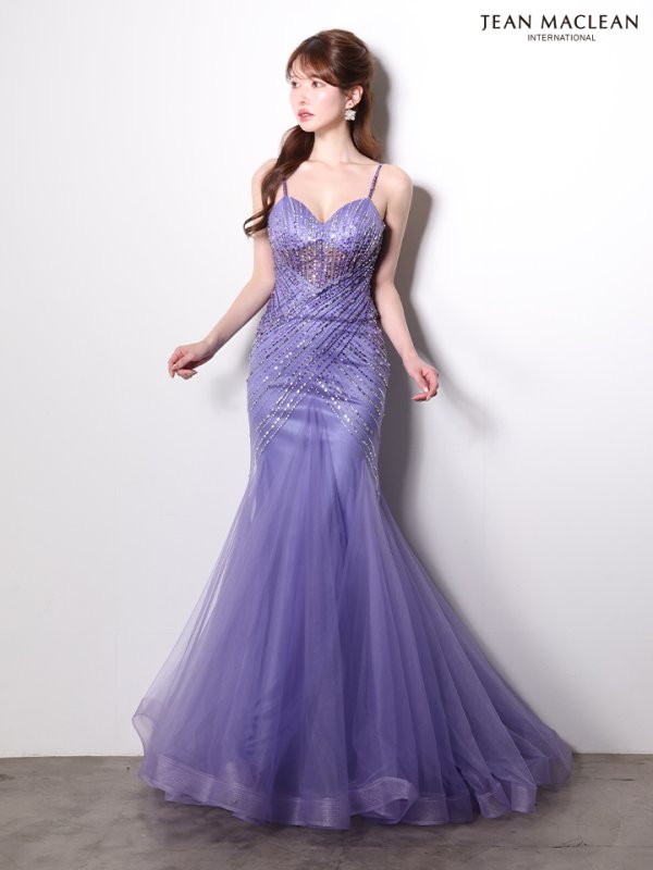 モーヴパープル　モデル：ゆめ　身長：160cm　着用サイズ：Mサイズ