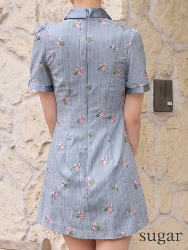 ブルー　モデル：るりぴ　身長：165cm　着用サイズ：Sサイズ 