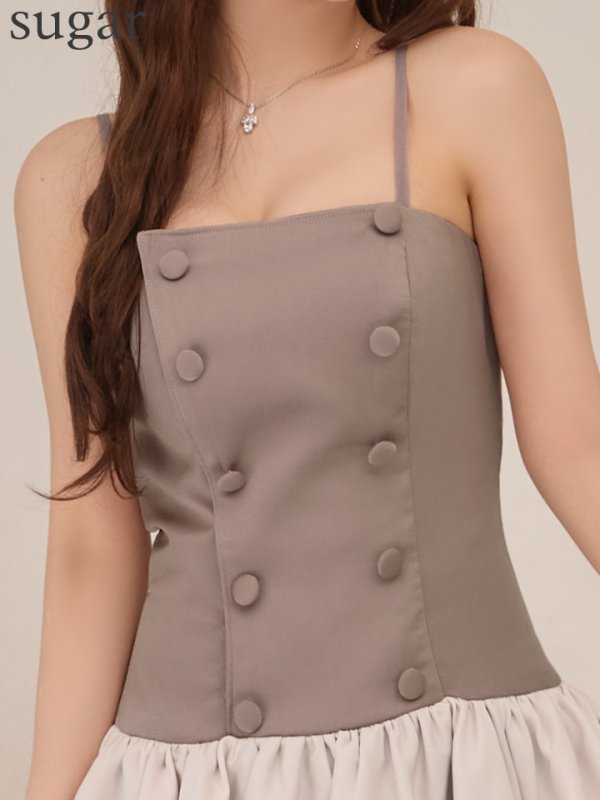 グレージュ　モデル：ももか　身長：156cm　着用サイズ：Sサイズ