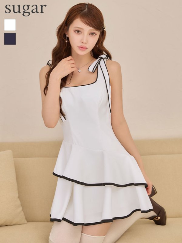 ホワイト モデル：ももか　身長：156cm　着用サイズ：Sサイズ