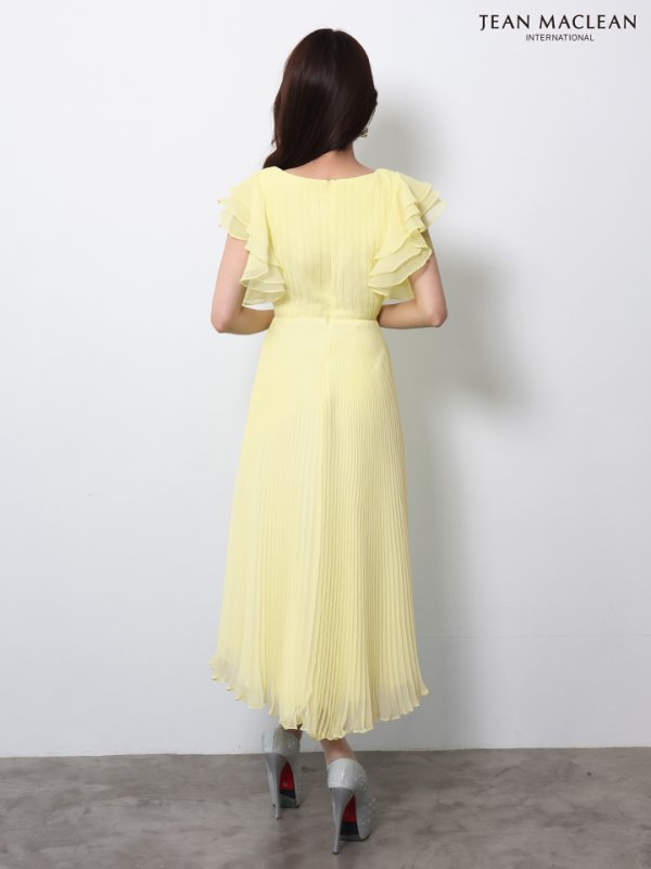 ライトイエロー　モデル：七瀬みほ　身長：162cm　着用サイズ：Sサイズ