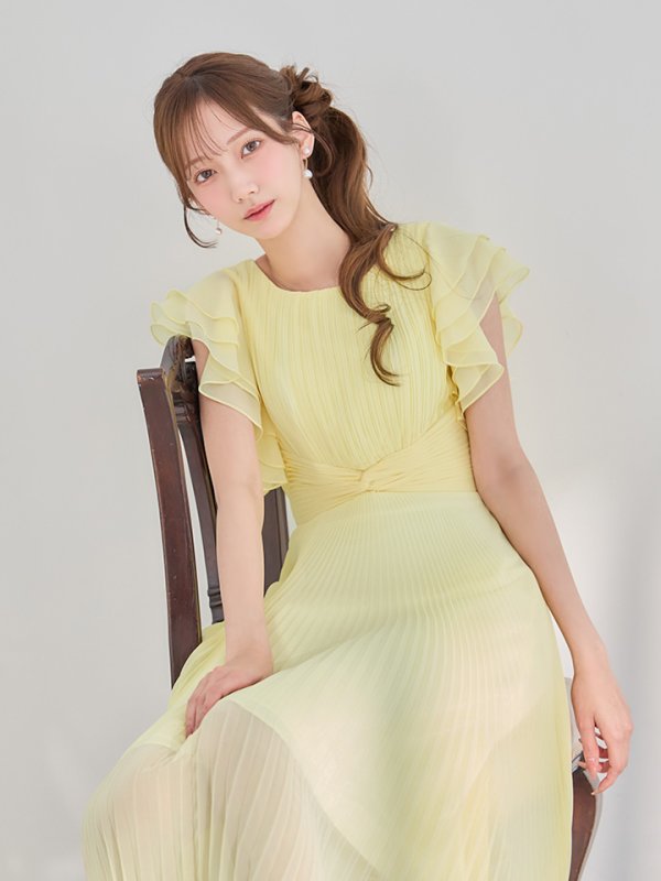 ライトイエロー：モデル：あすか　身長：170cm　着用サイズ：Sサイズ