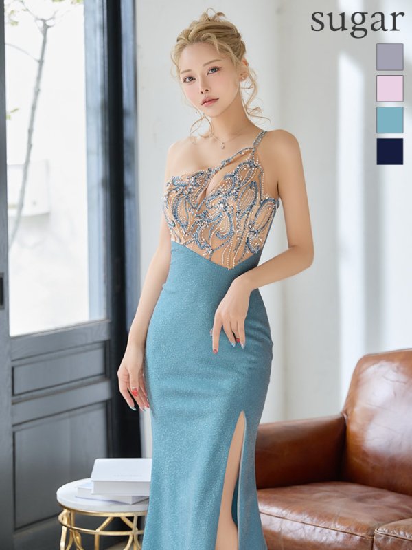 ペリーブルー モデル：如月れい　身長：156cm　着用サイズ：Sサイズ