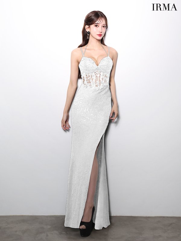 ホワイト　モデル：みほ　身長：162cm　着用サイズ：Mサイズ