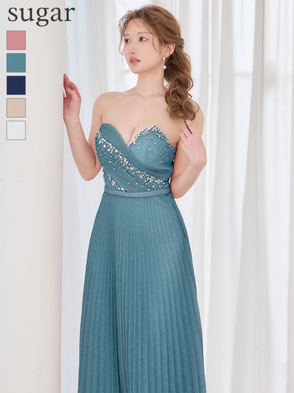 ティールグリーン　モデル：ゆめ　身長：160cm　着用サイズ：Sサイズ