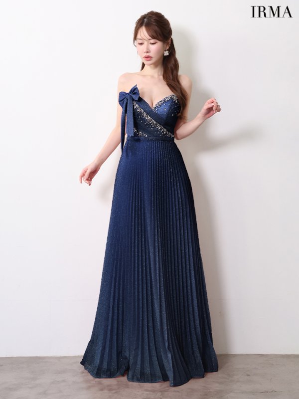 ダークブルー　モデル：ゆめ　身長：160cm　着用サイズ：Mサイズ