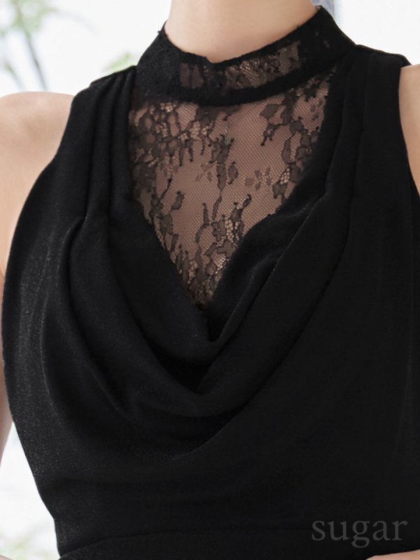 ブラック　モデル：るりぴ　身長：165cm　着用サイズ：Sサイズ