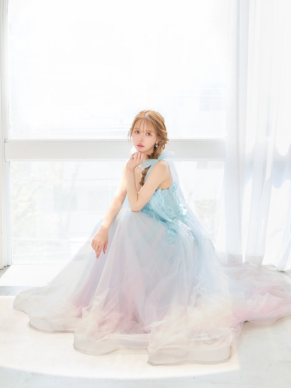 ブルーピンク　モデル：ゆめ　身長：160cm　着用サイズ：Sサイズ