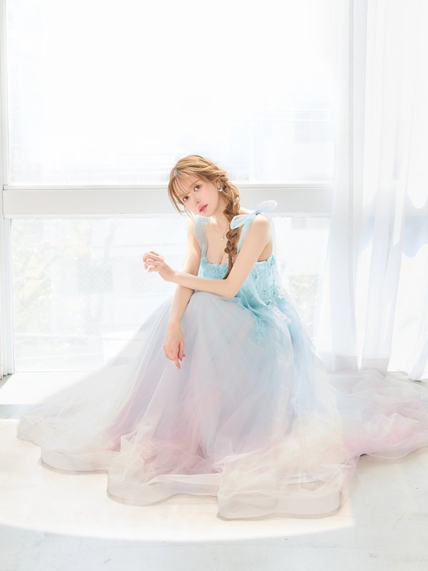 ブルーピンク　モデル：ゆめ　身長：160cm　着用サイズ：Sサイズ