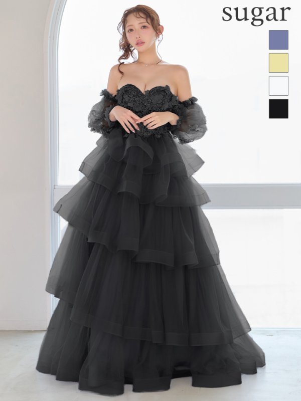 ブラック　モデル：りな　身長：160cm　着用サイズ：Mサイズ