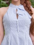 ブルー　モデル：まみ　身長：161cm　着用サイズ：Sサイズ