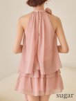 ピンクベージュ　モデル：明日花キララ　身長：162cm 着用サイズ：Sサイズ