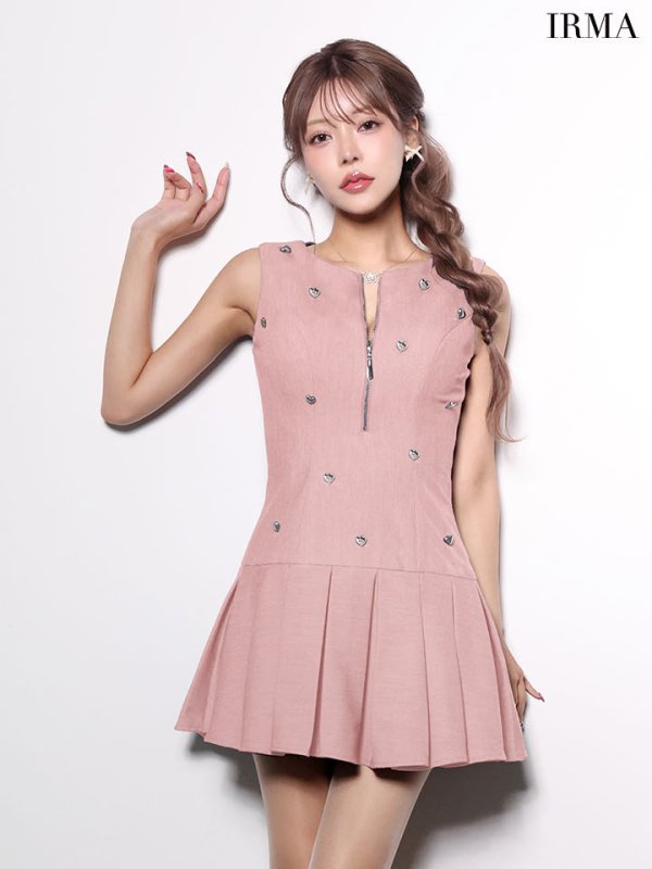 シェルピンク　モデル：如月れい　身長：167cm　着用サイズ：Sサイズ
