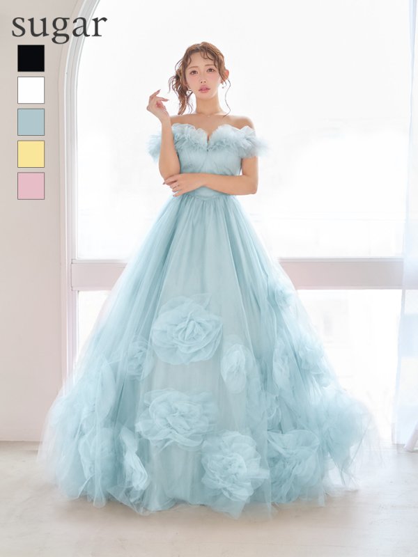 ブルー モデル：りな　身長：160cm　着用サイズ：Sサイズ