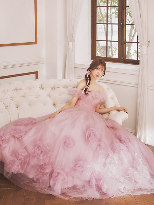 ピンク　モデル：さんご　身長：170cm　着用サイズ：Sサイズ