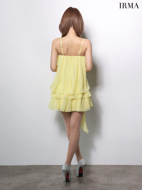 レモンイエロー　モデル：如月れい　身長：156cm　着用サイズ：Sサイズ