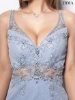 ミスティーブルー　モデル：如月れい　身長：156cm　着用サイズ：Sサイズ