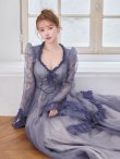 サルヴィアブルー　モデル：ゆめ　身長：160cm　着用サイズ：Sサイズ