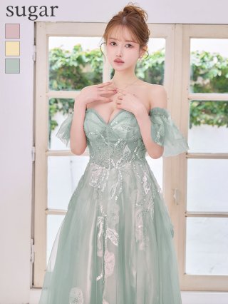 ロングドレス：グリーン・ミント(緑)｜キャバドレス・ミニドレス通販は