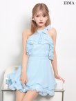 ブルー　モデル：如月れい　身長：156cm　着用サイズ：Sサイズ
