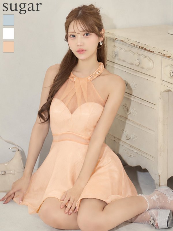 ライトオレンジ　モデル：るりぴ　身長：165cm　着用サイズ：Sサイズｖ