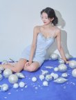 ブルー　モデル：ゆいぴす　身長：170cm　着用サイズ：Sサイズ