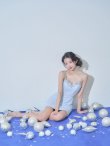 ブルー　モデル：ゆいぴす　身長：170cm　着用サイズ：Sサイズ
