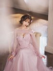 ピンクベージュ　モデル：天海りこ　身長：156cm　着用サイズ：Sサイズ