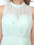 グリーン　モデル：如月れい　身長：156cm　着用サイズ：Sサイズ