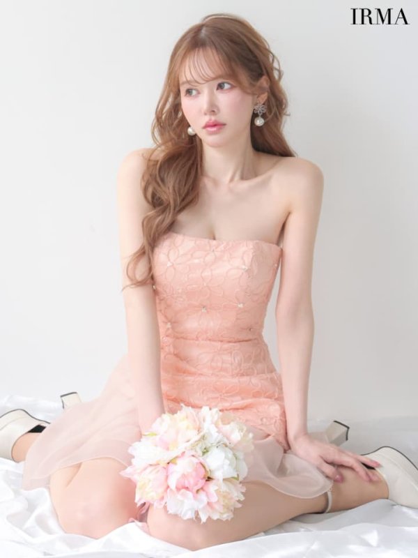 ピンク　モデル：ゆめ　身長：160cm　着用サイズ：Sサイズ