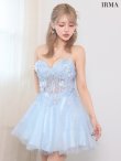 ブルー　モデル：如月れい　身長：156cm　着用サイズ：Mサイズ