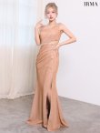オレンジベージュ　モデル：如月れい　身長：156cm　着用サイズ：Mサイズ