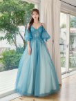 ブルーグリーン　 モデル：るりぴ　身長：165cm　着用サイズ：Sサイズ