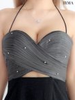 ダークグレー モデル：如月れい　身長：156cm　着用サイズ：Sサイズ
