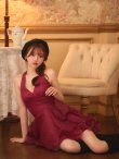 バーガンディ　モデル：羽澄まり 身長：158cm　着用サイズ：Sサイズ