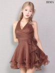 チョコレートブラウン モデル：如月れい　身長：156cm　着用サイズ：Sサイズ
