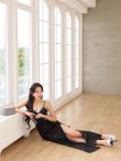 ブラック モデル：ゆいぴす 身長：170cm 着用サイズ：Sサイズ