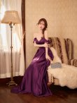 グレープパープル　モデル：ゆめ　身長：160cm　着用サイズ：Mサイズ
