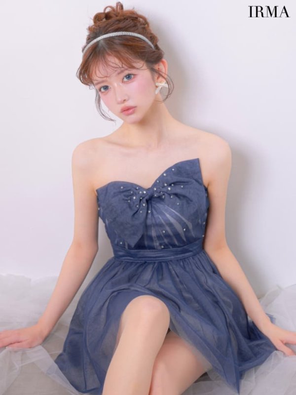 ネイビー　モデル：飛鳥　身長：160cm　着用サイズ：Sサイズ