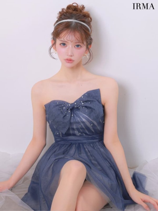 ネイビー　モデル：飛鳥　身長：160cm　着用サイズ：Sサイズ