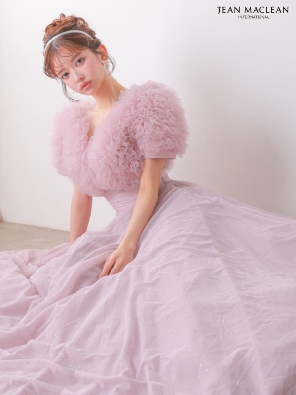 ピンクベージュ　モデル：飛鳥　身長：160cm　着用サイズ：Sサイズ