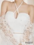 ホワイト　モデル：りな　身長：160cm　着用サイズ：Sサイズ