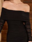 ブラック　モデル：ゆめ　身長：160cm　着用サイズ：Sサイズ