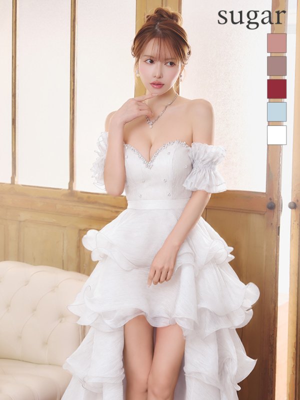 ホワイト　モデル：ゆめ　身長：160cm　着用サイズ：Sサイズ