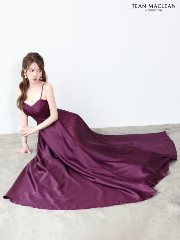 グレープパープル　モデル：ゆめ　身長：160cm　着用サイズ：Mサイズ
