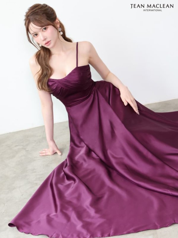 グレープパープル　モデル：ゆめ　身長：160cm　着用サイズ：Mサイズ