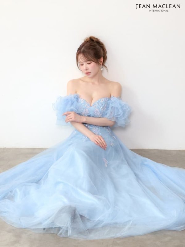 ブルー　モデル：ゆめ　身長：160cm　着用サイズ：Sサイズ