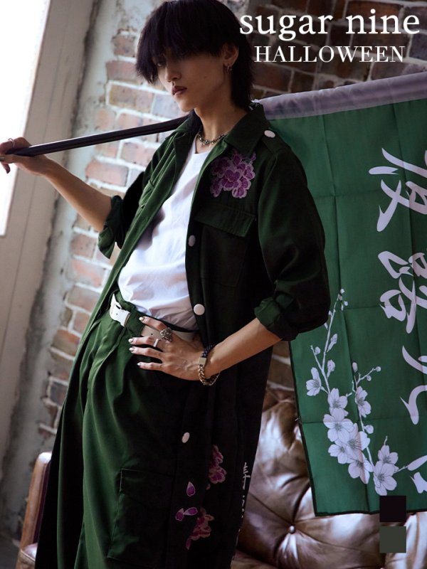 画像3: 【即日発送】特攻服コスプレセット【sugar nineハロウィン4点セット】【S-XLサイズ/8カラー】(7137SB)[HC02] (3)